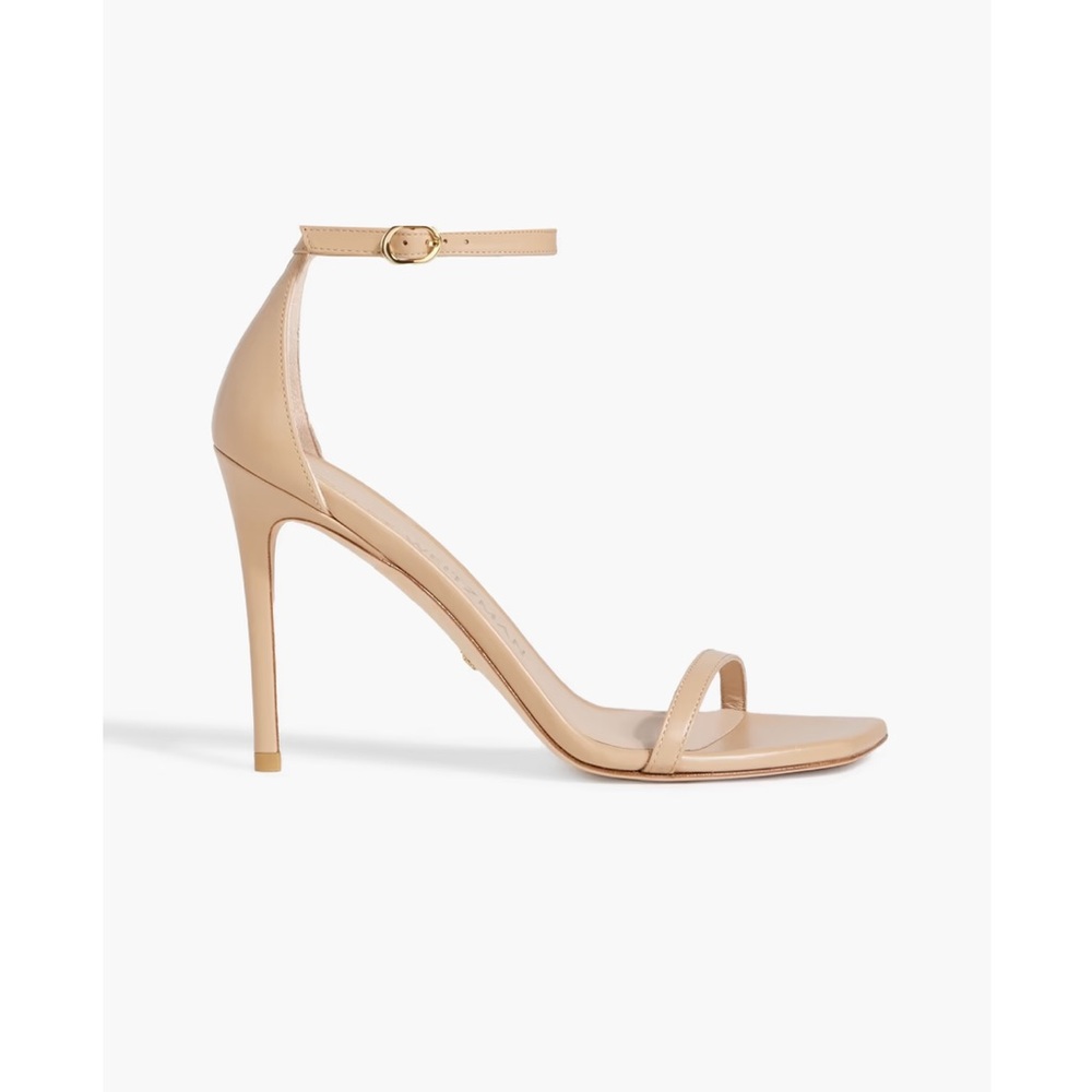Stuart Weitzman Nudistcurve 4” Nude sandal size 9
